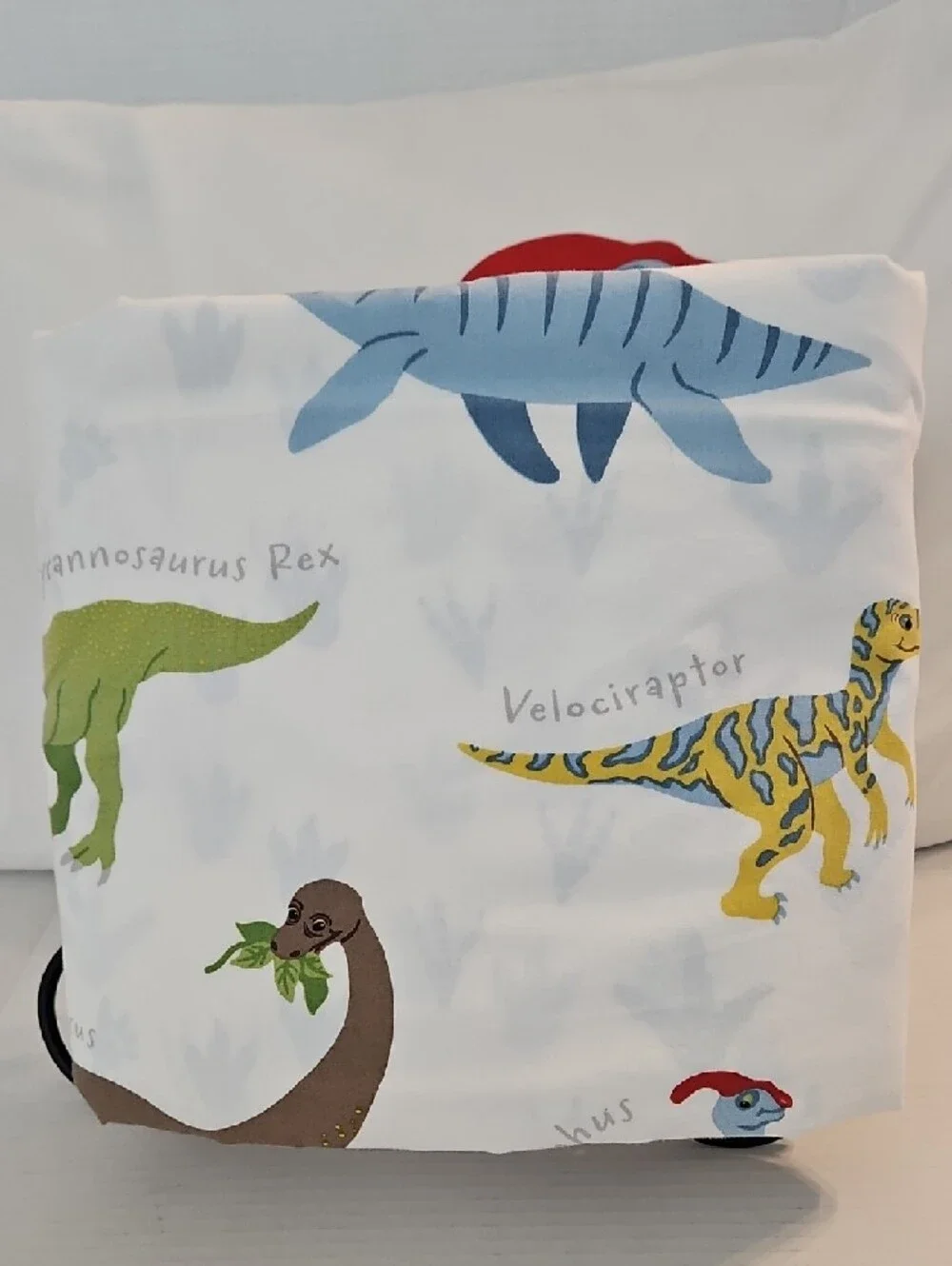 IKEA Jattelik Multicolor Dinosaur Tyrannosaurus Rex Twin Duvet Sham Set